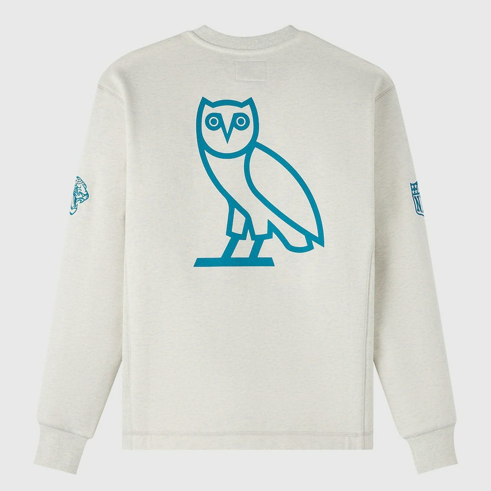 Jacksonville Jaguars OVO x NFL Unisex Fleece Sweatshirt - Heather Gray on sale