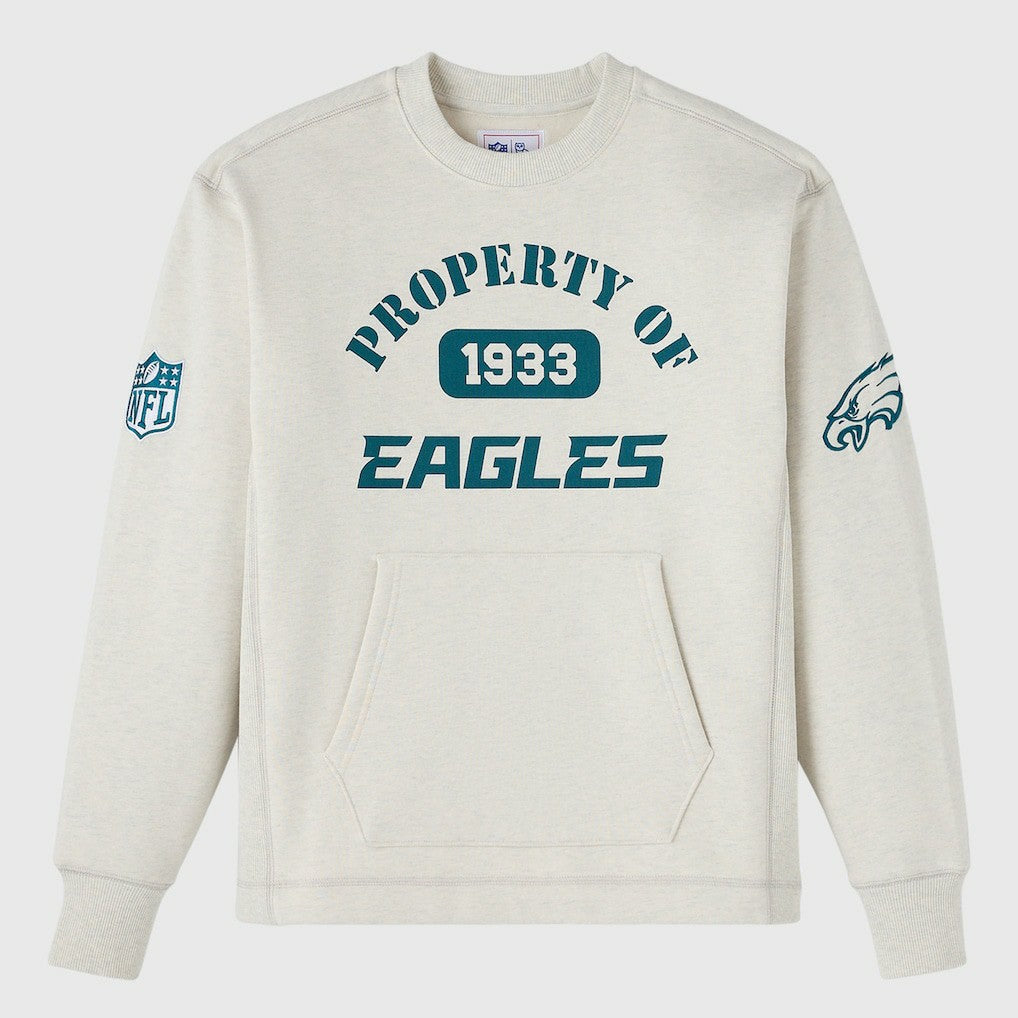 Philadelphia Eagles OVO x NFL Unisex Fleece Sweatshirt - Heather Gray discount