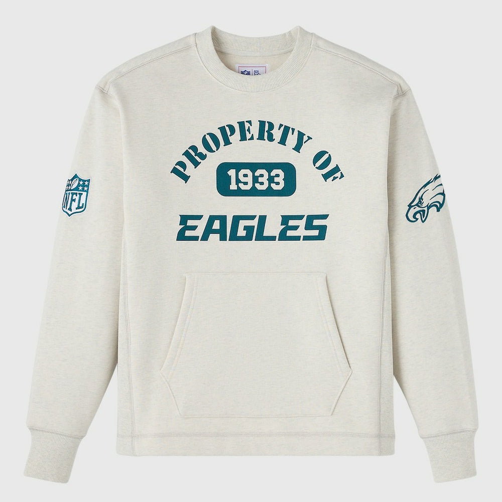 Philadelphia Eagles OVO x NFL Unisex Fleece Sweatshirt - Heather Gray discount