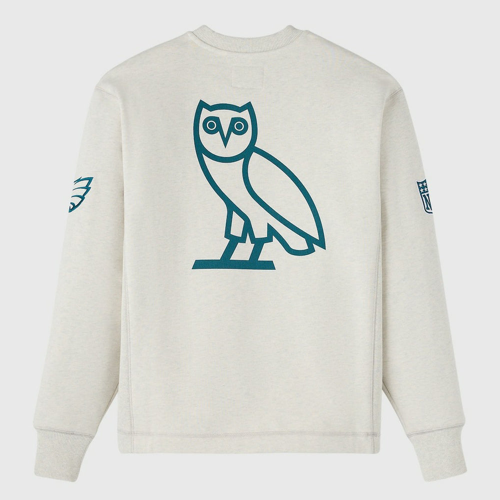 Philadelphia Eagles OVO x NFL Unisex Fleece Sweatshirt - Heather Gray discount