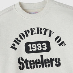 Pittsburgh Steelers OVO x NFL Unisex Fleece Sweatshirt - Heather Gray cheap