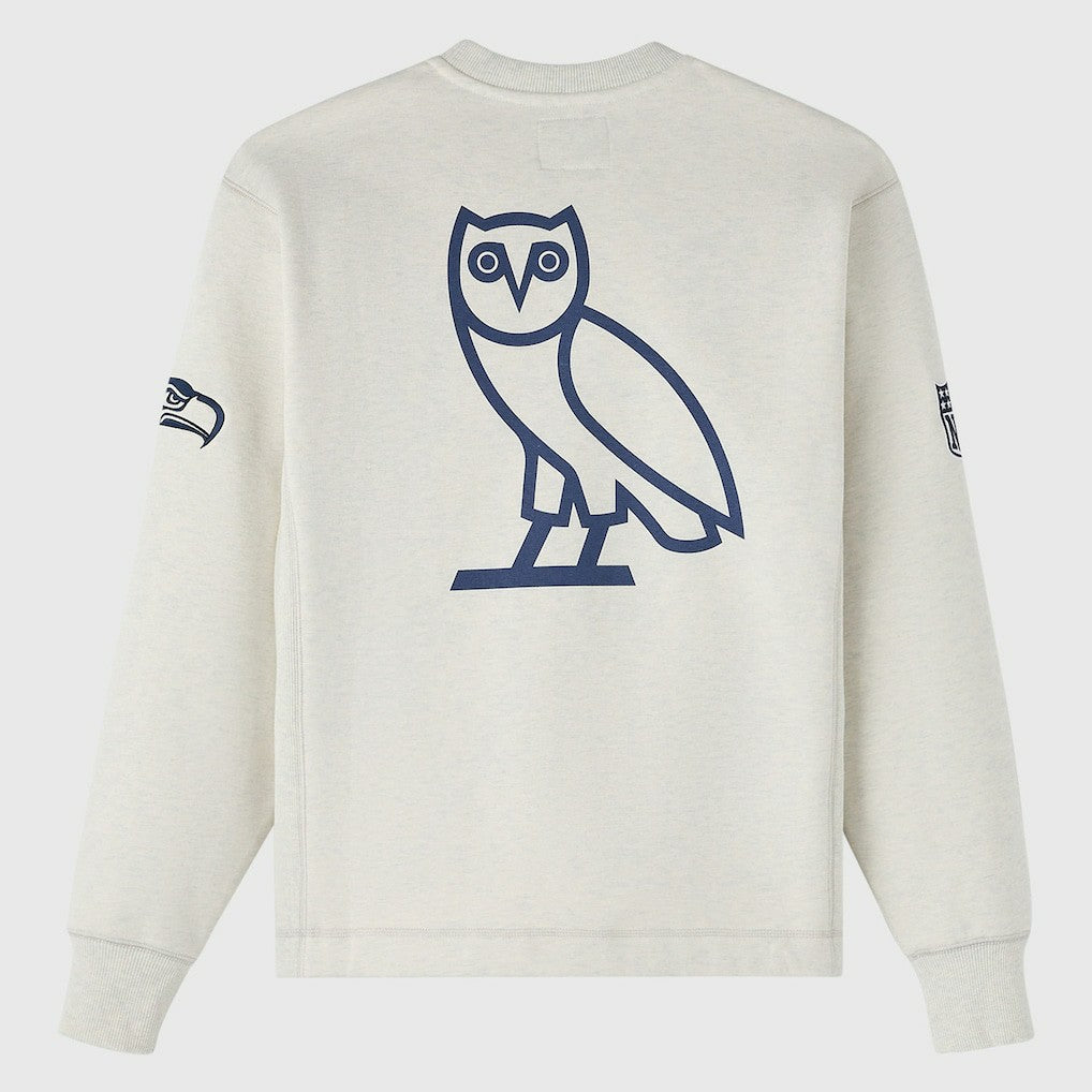Seattle Seahawks OVO x NFL Unisex Fleece Sweatshirt - Heather Gray cheap