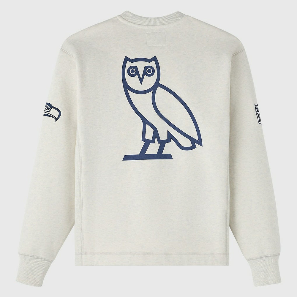 Seattle Seahawks OVO x NFL Unisex Fleece Sweatshirt - Heather Gray cheap