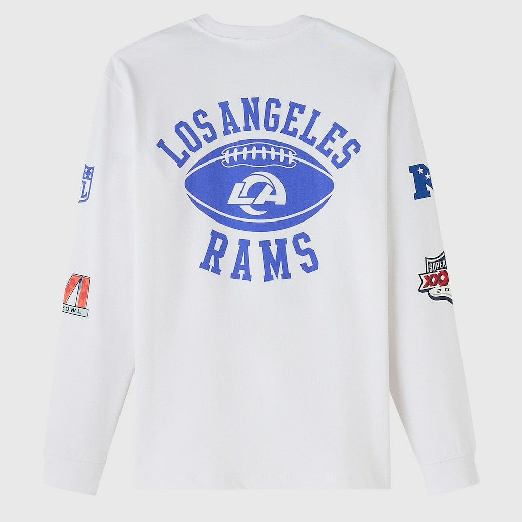 Los Angeles Rams OVO x NFL Unisex Long Sleeve T-Shirt - White cheap