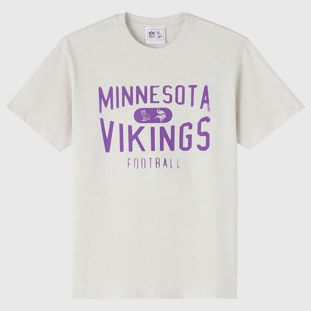 Minnesota Vikings OVO x NFL Unisex T-Shirt - Heather Gray discount