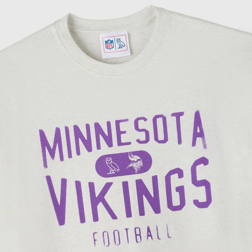 Minnesota Vikings OVO x NFL Unisex T-Shirt - Heather Gray discount