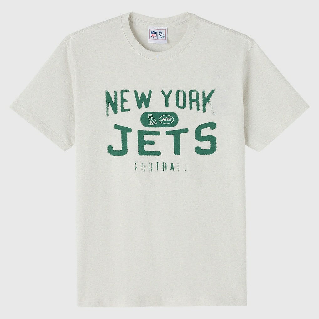 New York Jets OVO x NFL Unisex T-Shirt - Heather Gray on sale