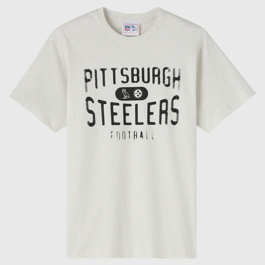 Pittsburgh Steelers OVO x NFL Unisex T-Shirt - Heather Gray discount