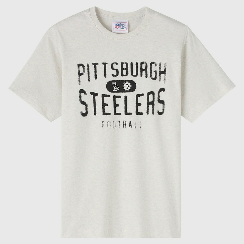 Pittsburgh Steelers OVO x NFL Unisex T-Shirt - Heather Gray discount