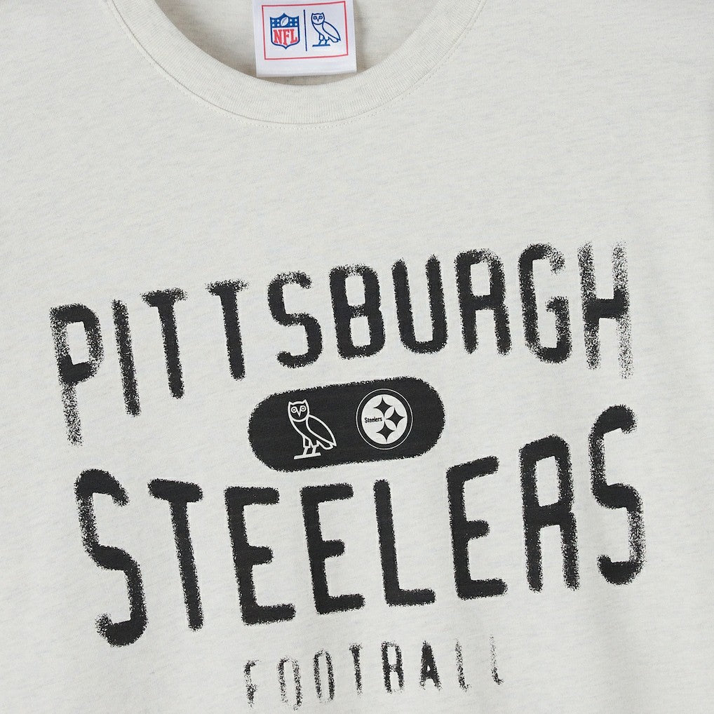 Pittsburgh Steelers OVO x NFL Unisex T-Shirt - Heather Gray discount