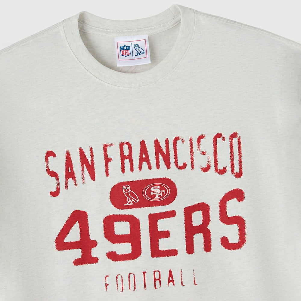 San Francisco 49ers OVO x NFL Unisex T-Shirt - Heather Gray sale