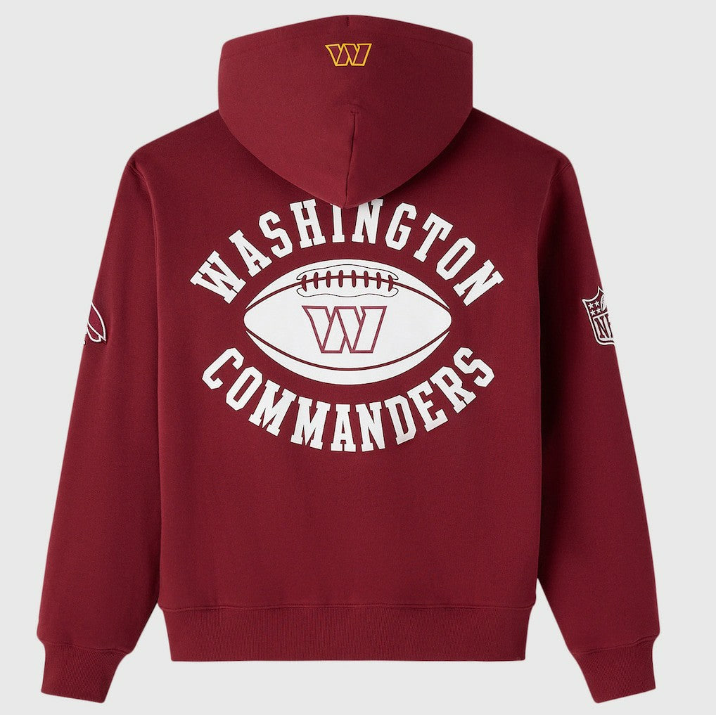 Washington Commanders OVO x NFL Unisex Full-Zip Waffle-Lined Hoodie - Burgundy sale