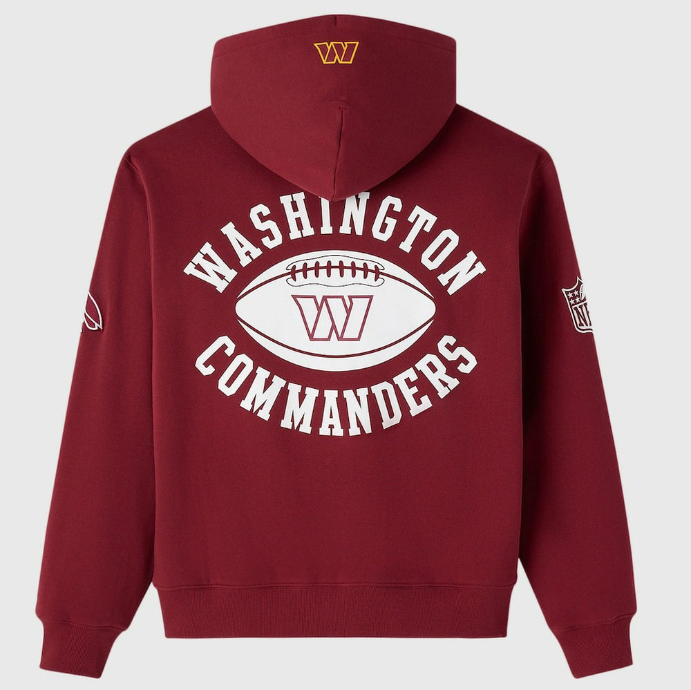 Washington Commanders OVO x NFL Unisex Full-Zip Waffle-Lined Hoodie - Burgundy sale