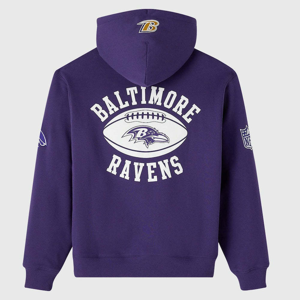 Baltimore Ravens OVO x NFL Unisex Full-Zip Waffle-Lined Hoodie - Purple outlet