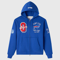 Buffalo Bills OVO x NFL Unisex Full-Zip Waffle-Lined Hoodie - Royal online