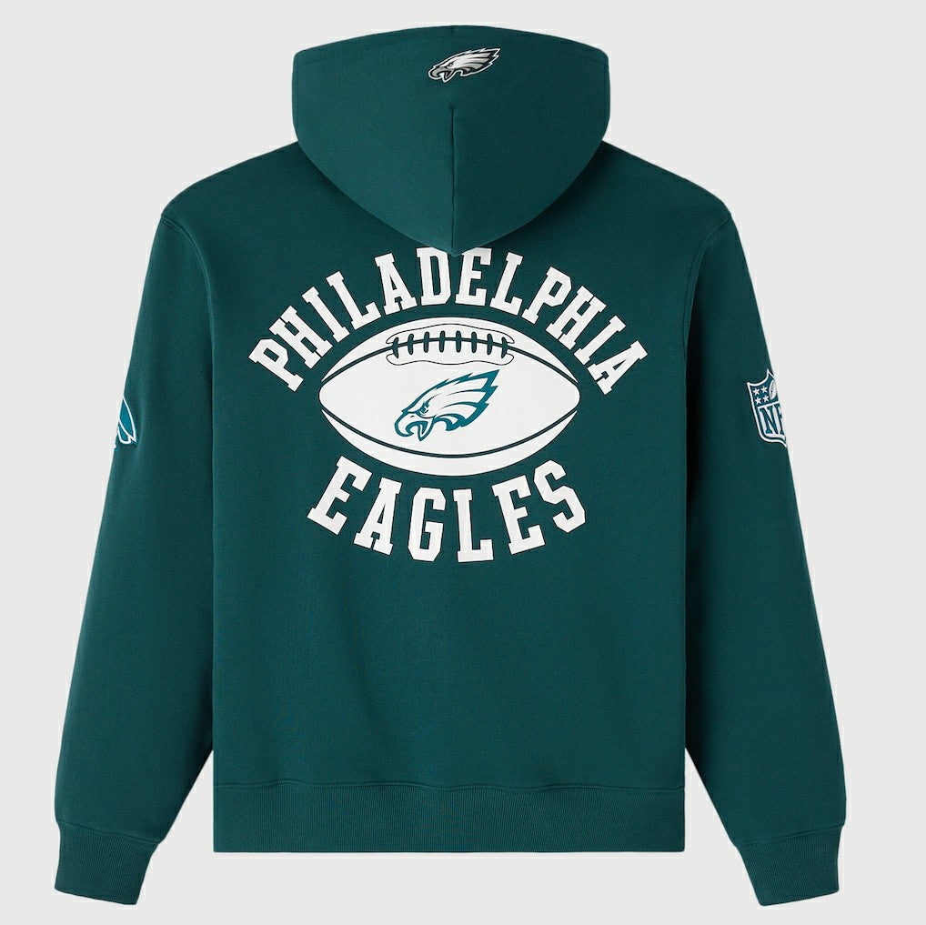 Philadelphia Eagles OVO x NFL Unisex Full-Zip Waffle-Lined Hoodie - Midnight Green online