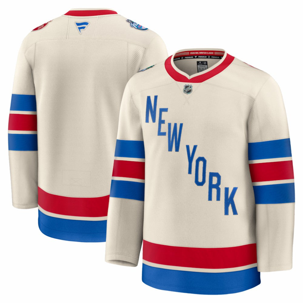 New York Rangers Fanatics 2026 NHL Winter Classic Premium Jersey - Beige Jerseys