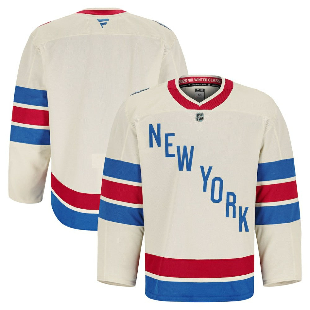 New York Rangers Fanatics 2026 NHL Winter Classic Authentic Pro Jersey - Beige Jerseys