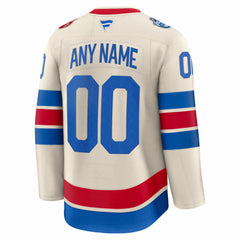 New York Rangers Fanatics 2026 NHL Winter Classic Premium Custom Jersey - Beige Jerseys