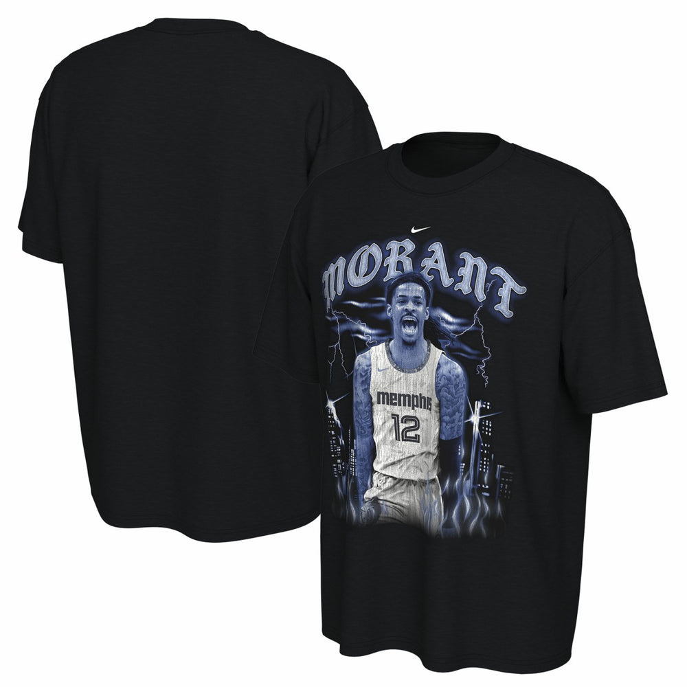 Ja Morant Memphis Grizzlies Unisex 2025/26 City Edition Player Graphic T-Shirt - Black for sale