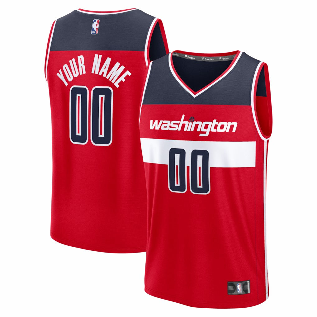 Washington Wizards Fastbreak Custom Jersey - Red - Icon Edition sale