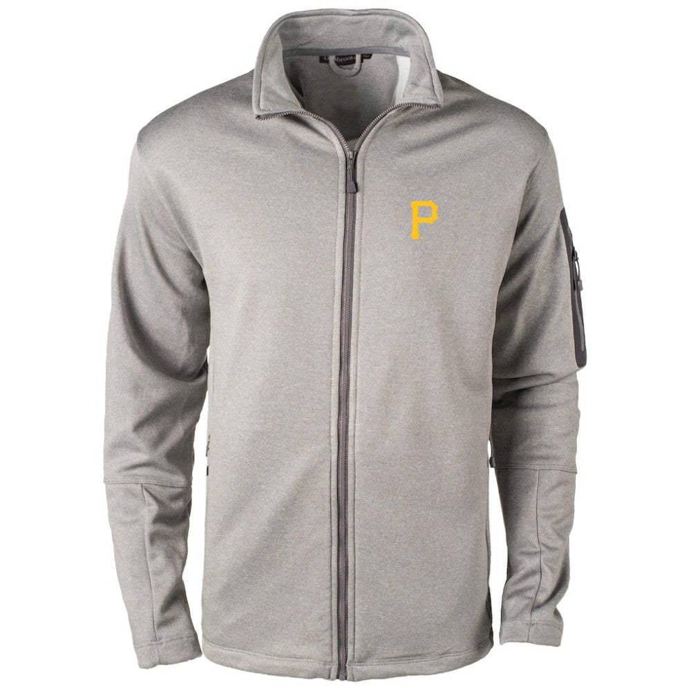 Pittsburgh Pirates Dunbrooke Pacific Full-Zip Fleece Jacket Heather Gray