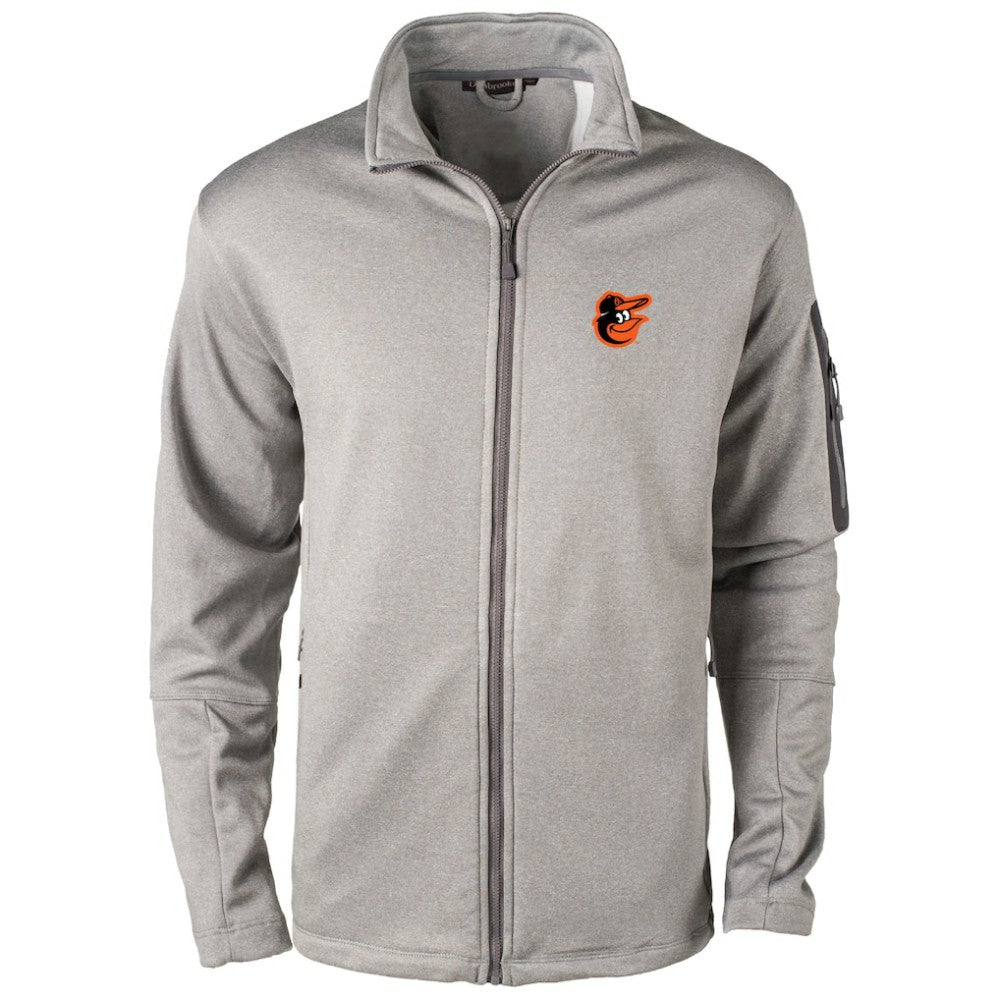 Baltimore Orioles Dunbrooke Pacific Full-Zip Fleece Jacket Heather Gray
