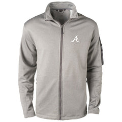 Atlanta Braves Dunbrooke Pacific Full-Zip Fleece Jacket Heather Gray