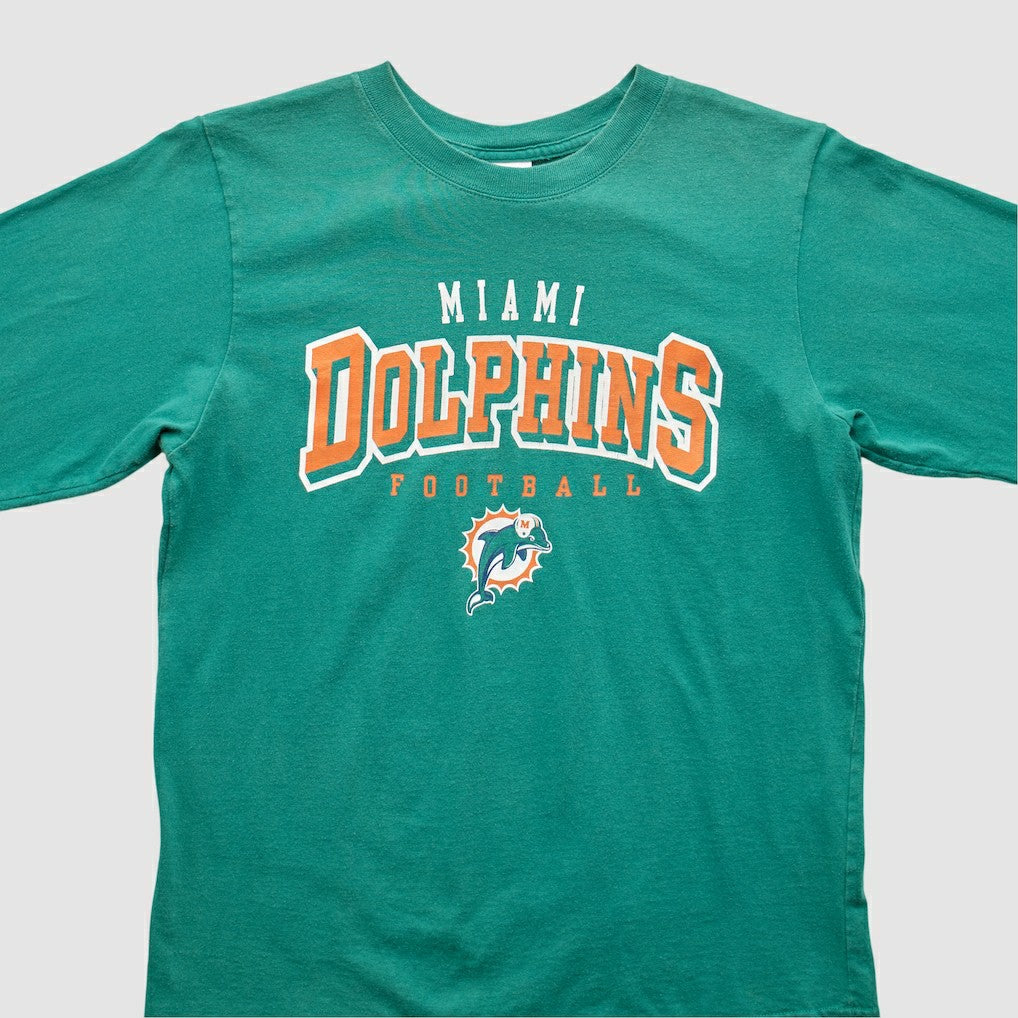 Miami Dolphins NFL 2000s Long Sleeve T-shirt - Teal Vintage on sale