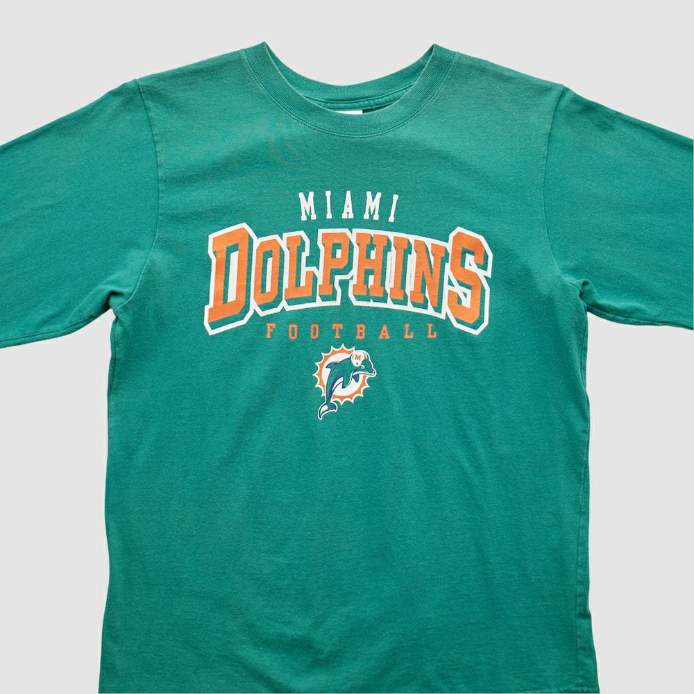 Miami Dolphins NFL 2000s Long Sleeve T-shirt - Teal Vintage on sale