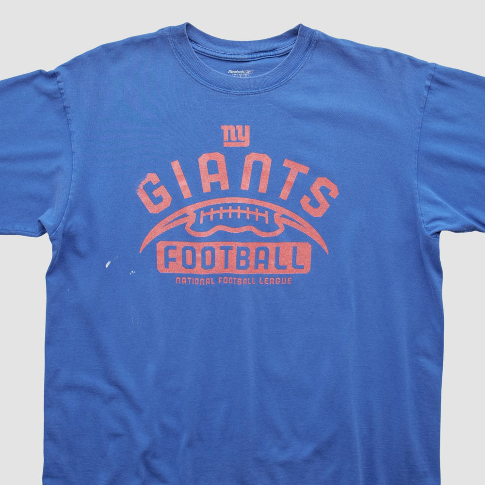New York Giants Reebok 2000s T-shirt - Blue Vintage for sale