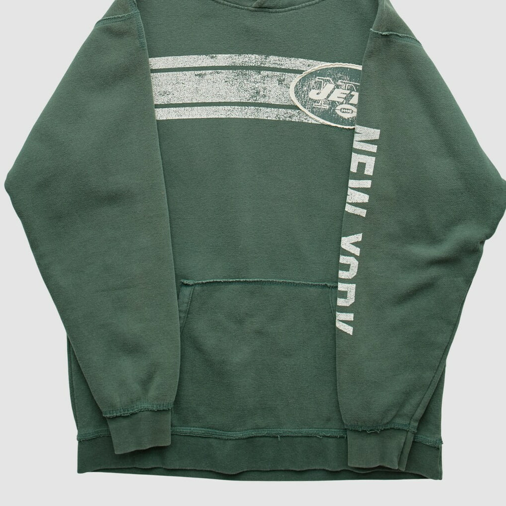 New York Jets 2000s Hooded Pullover Sweatshirt - Green Vintage on sale