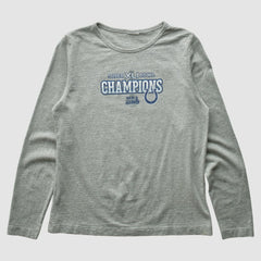 Indianapolis Colts 2007 Long Sleeve T-shirt - Heather Gray Vintage cheap