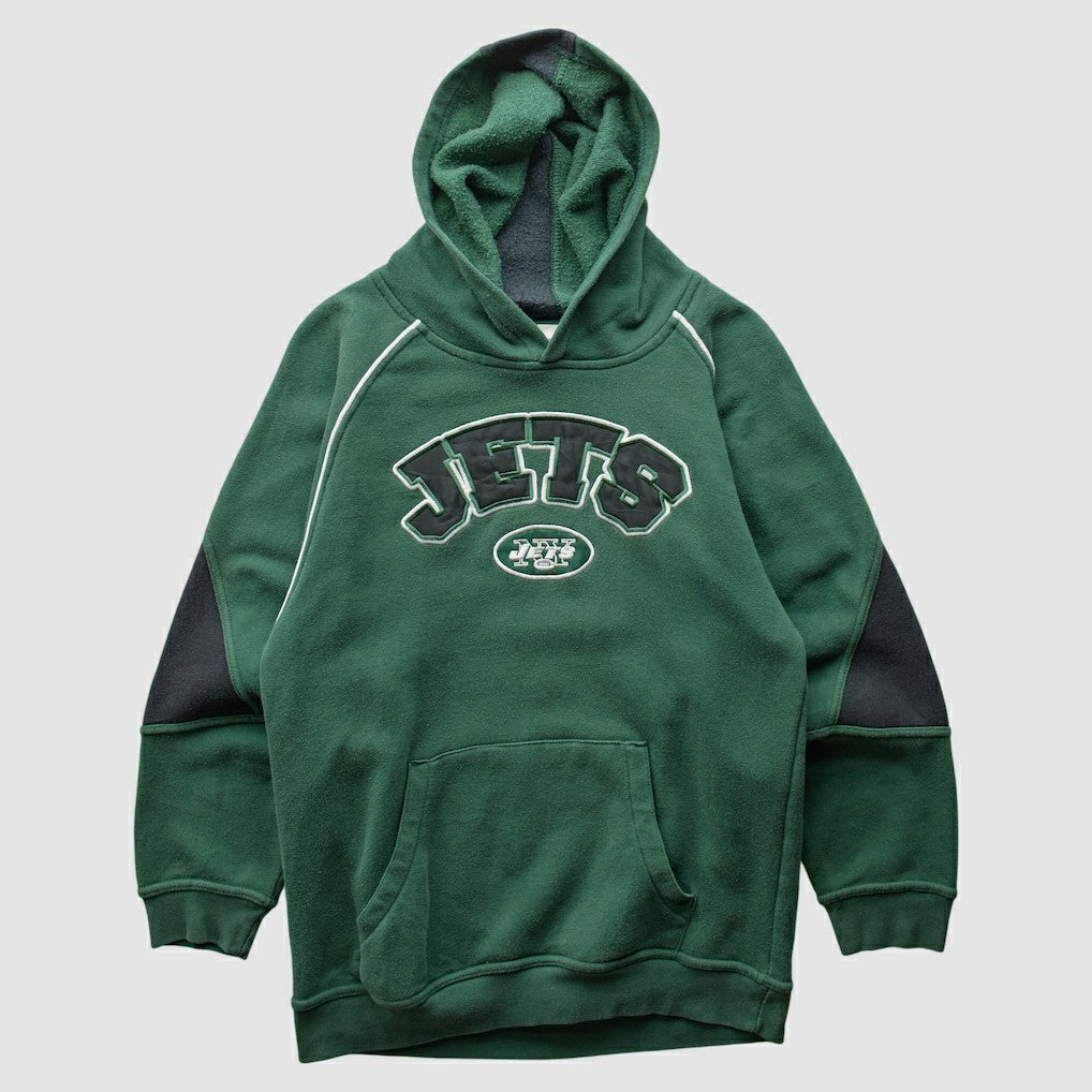 New York Jets NFL 2000s Hooded Pullover Sweatshirt - Green Vintage discount