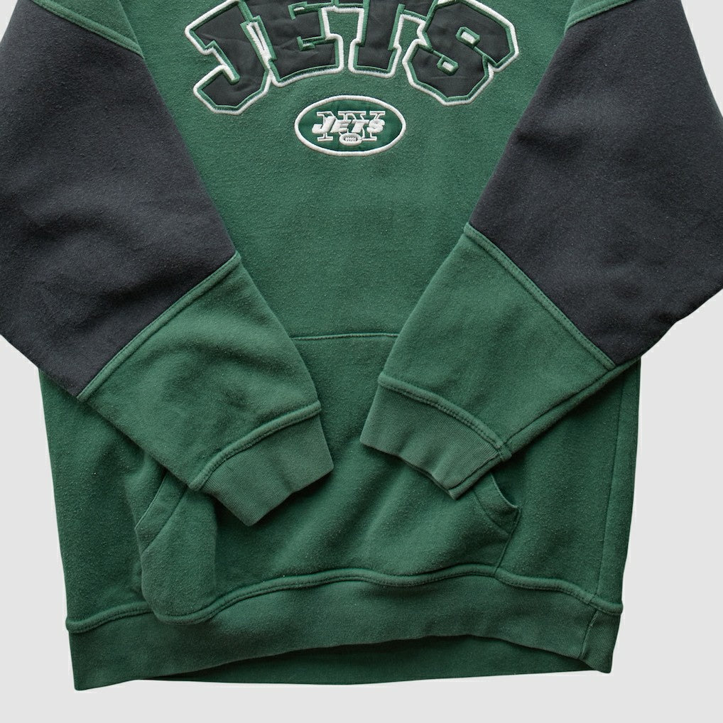 New York Jets NFL 2000s Hooded Pullover Sweatshirt - Green Vintage discount