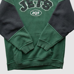 New York Jets NFL 2000s Hooded Pullover Sweatshirt - Green Vintage discount