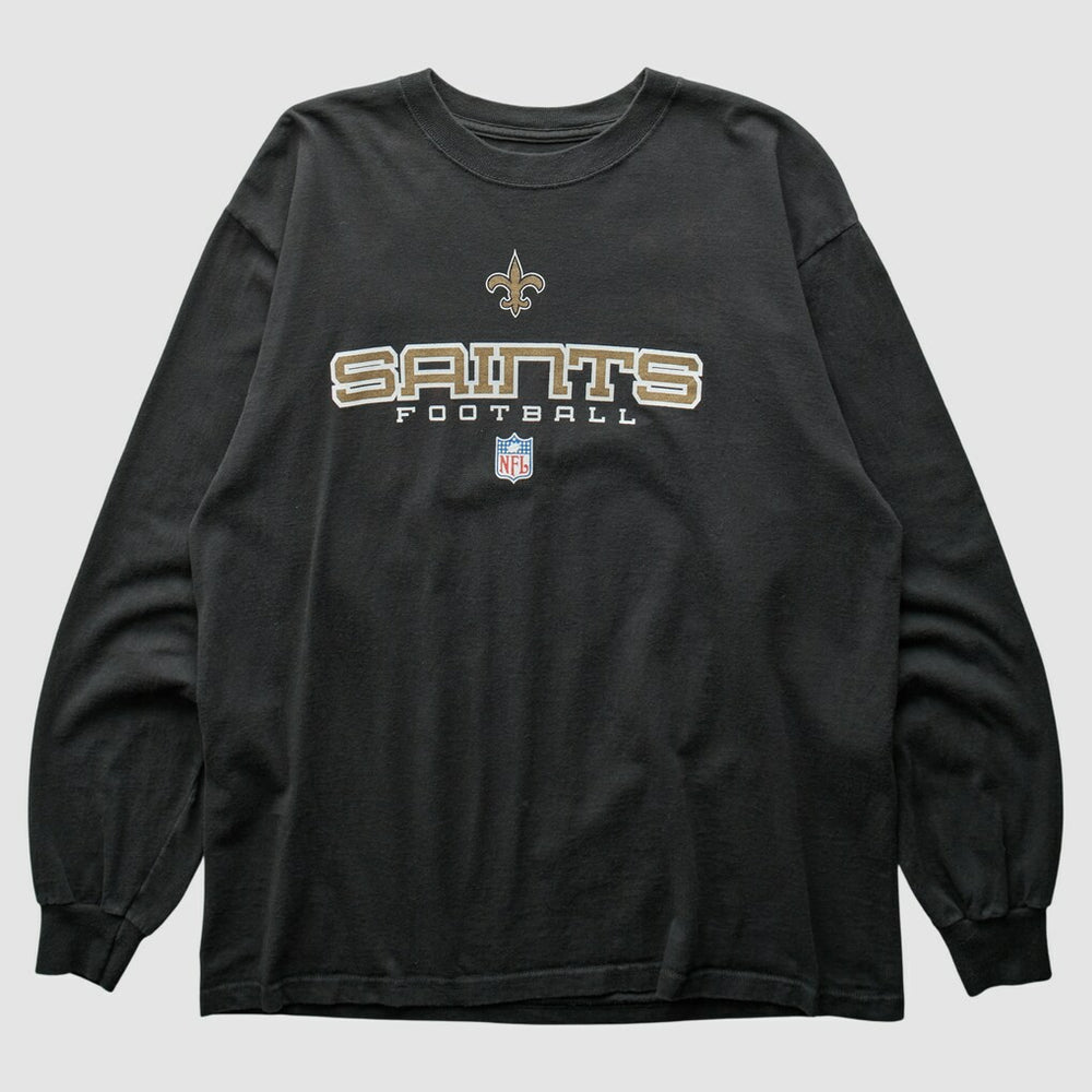 New Orleans Saints 2000s Long Sleeve T-shirt - Black Vintage on sale