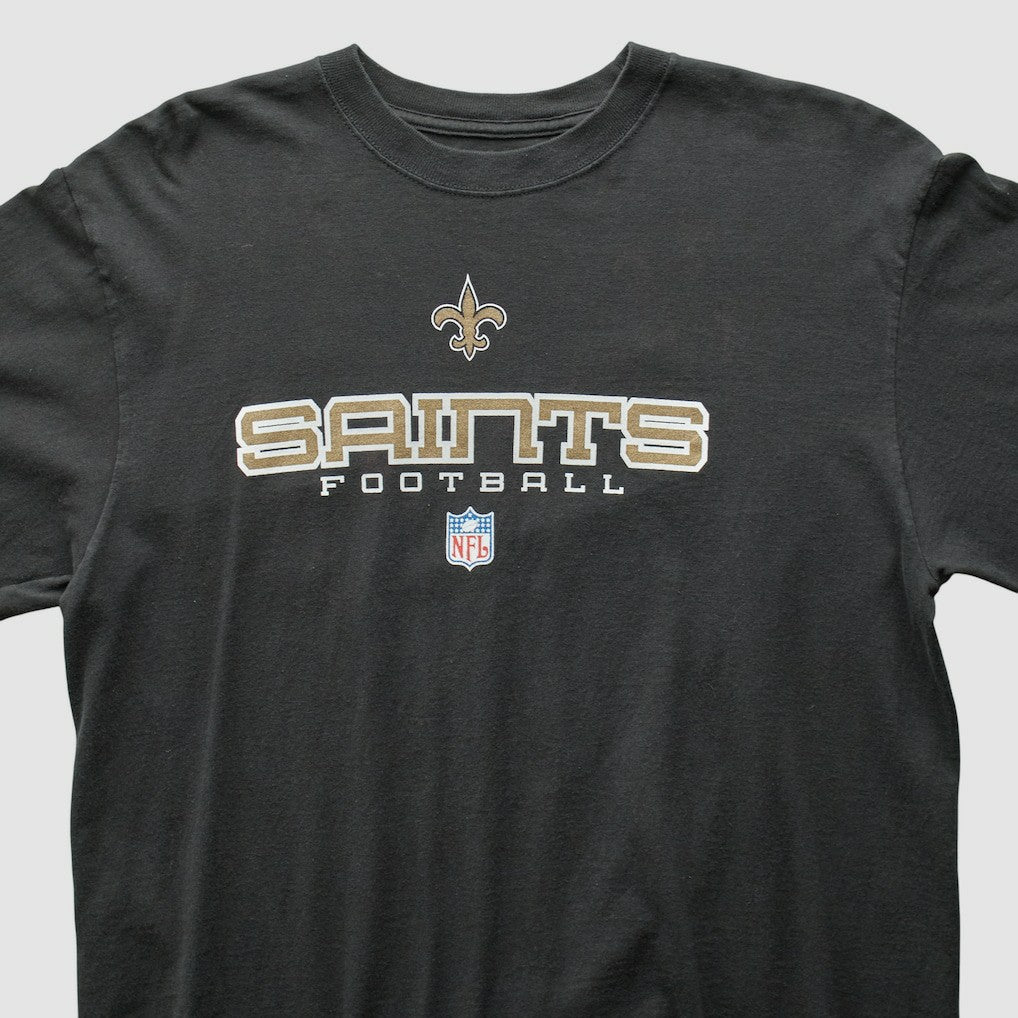 New Orleans Saints 2000s Long Sleeve T-shirt - Black Vintage on sale