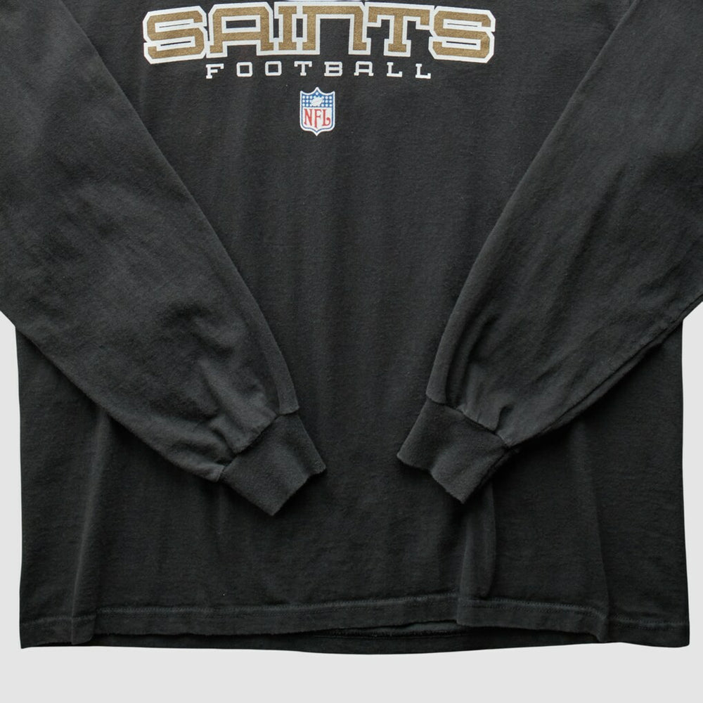 New Orleans Saints 2000s Long Sleeve T-shirt - Black Vintage on sale