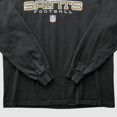 New Orleans Saints 2000s Long Sleeve T-shirt - Black Vintage on sale