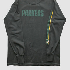 Green Bay Packers NFL 2000s Long Sleeve T-shirt - Charcoal Vintage outlet