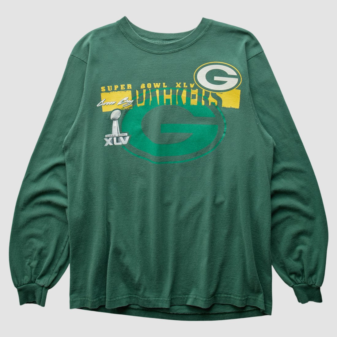 Green Bay Packers 2011 Long Sleeve T-shirt - Green Vintage discount