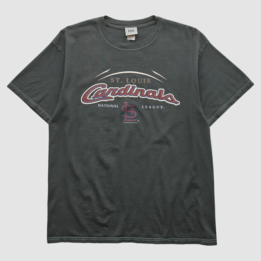 St. Louis Cardinals Lee Apparel 2004 T-shirt Black Vintage