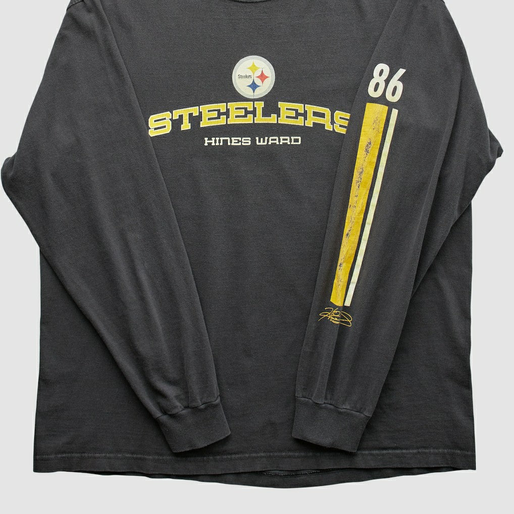 Pittsburgh Steelers NFL 2000s Long Sleeve T-shirt - Black Vintage online