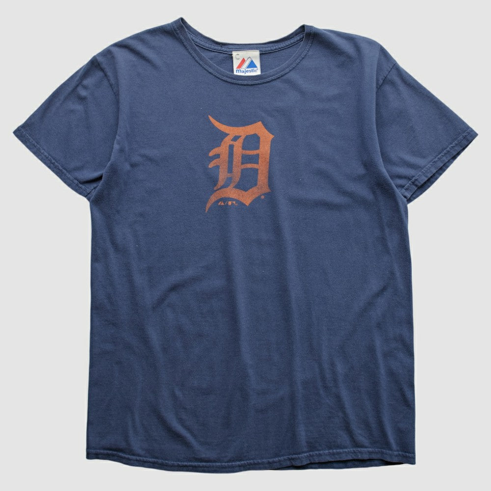 Detroit Tigers Majestic 2010s T-shirt Navy Vintage