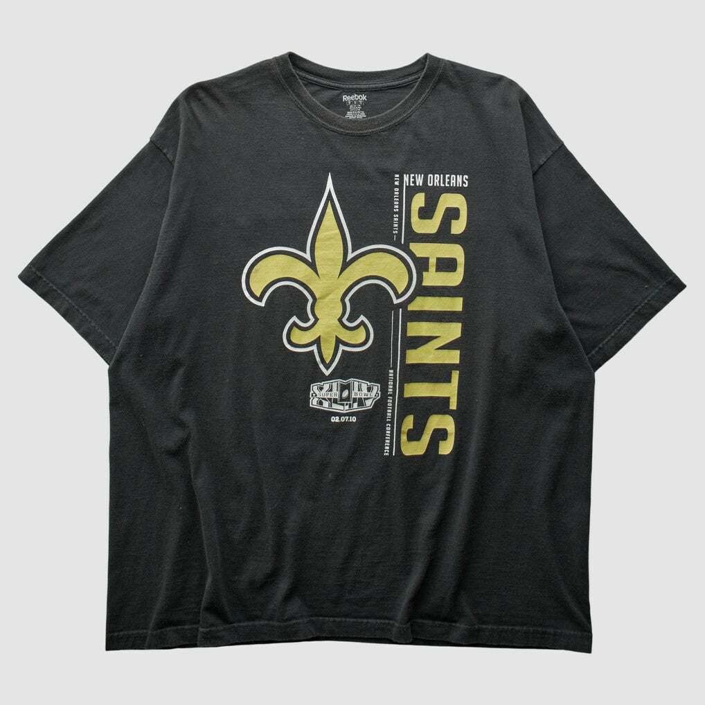 New Orleans Saints Reebok 2010 T-shirt - Black Vintage online
