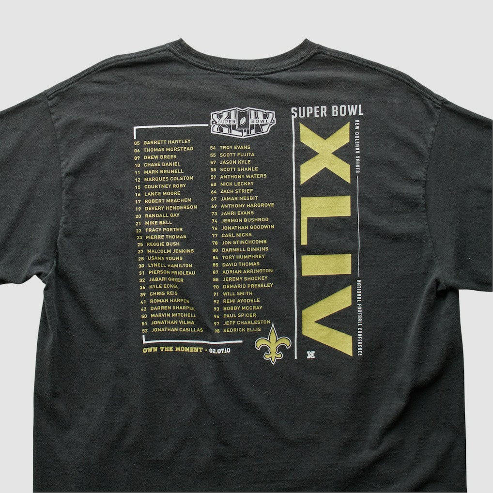 New Orleans Saints Reebok 2010 T-shirt - Black Vintage online