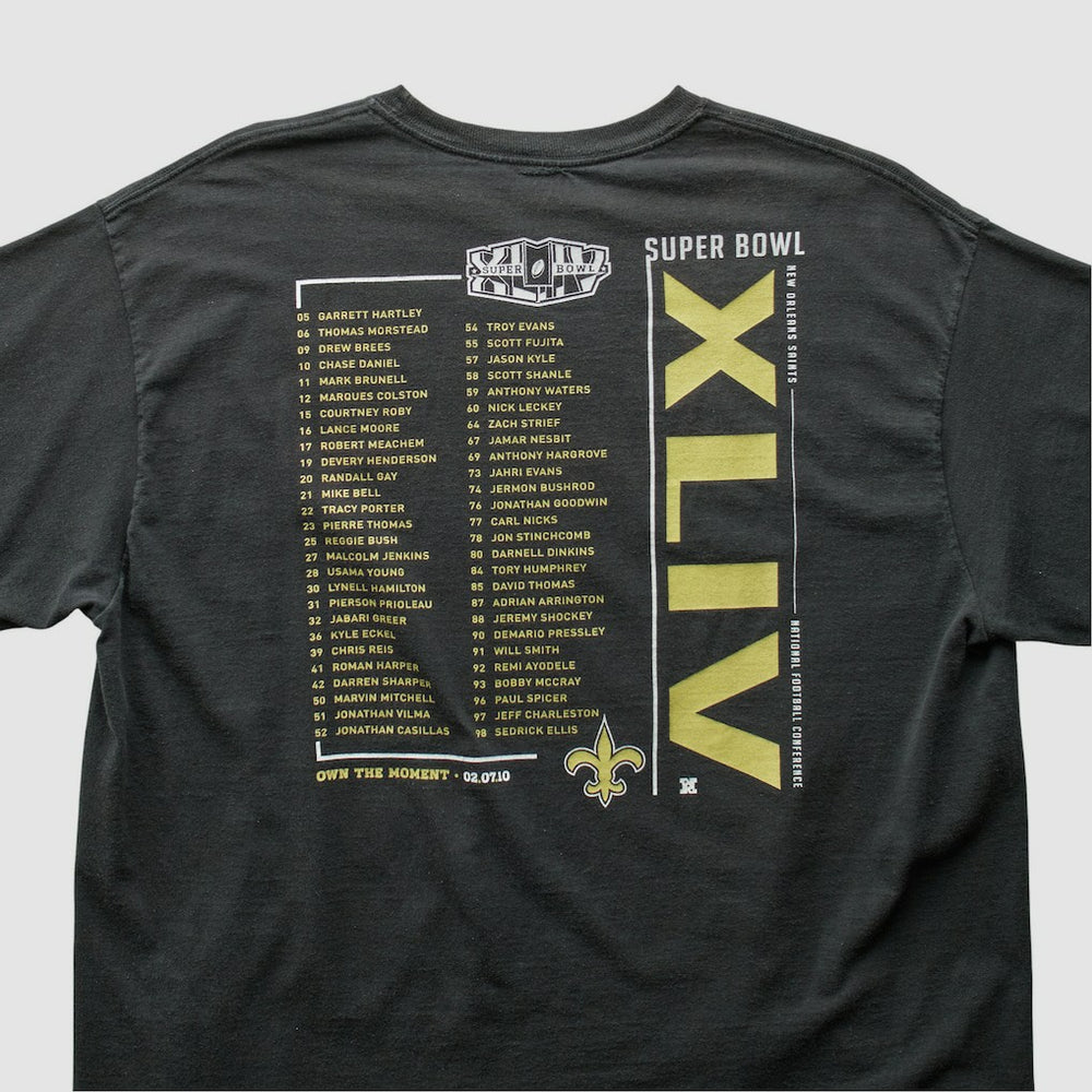 New Orleans Saints Reebok 2010 T-shirt - Black Vintage online