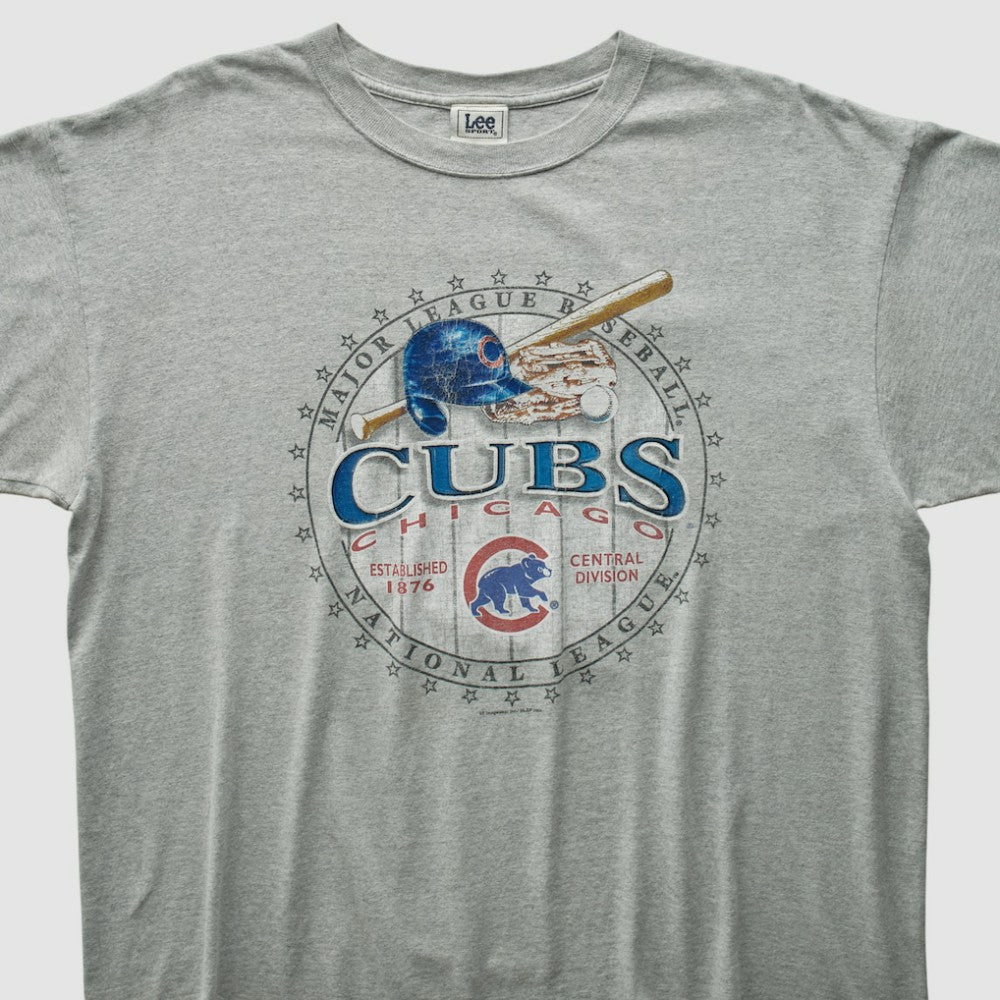 Chicago Cubs Lee Apparel 2004 T-shirt Heather Gray Vintage