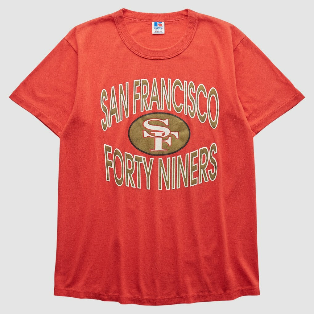 San Francisco 49ers Russell 90s T-shirt - Red Vintage online